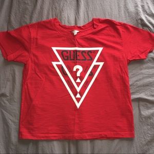 Red Guess Crop Top